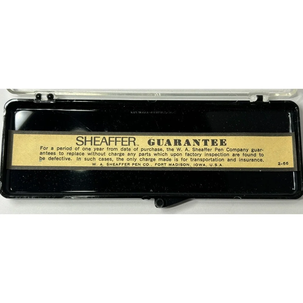Sheaffer Blaw Knox Pen And Mechanical Pencil Set ‎ Black And Silver Tone 80s VTG